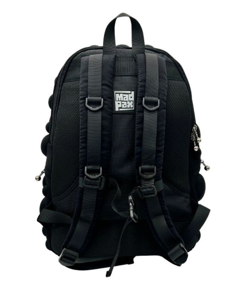 Back View of Black Magic Black Backpack | Madpax