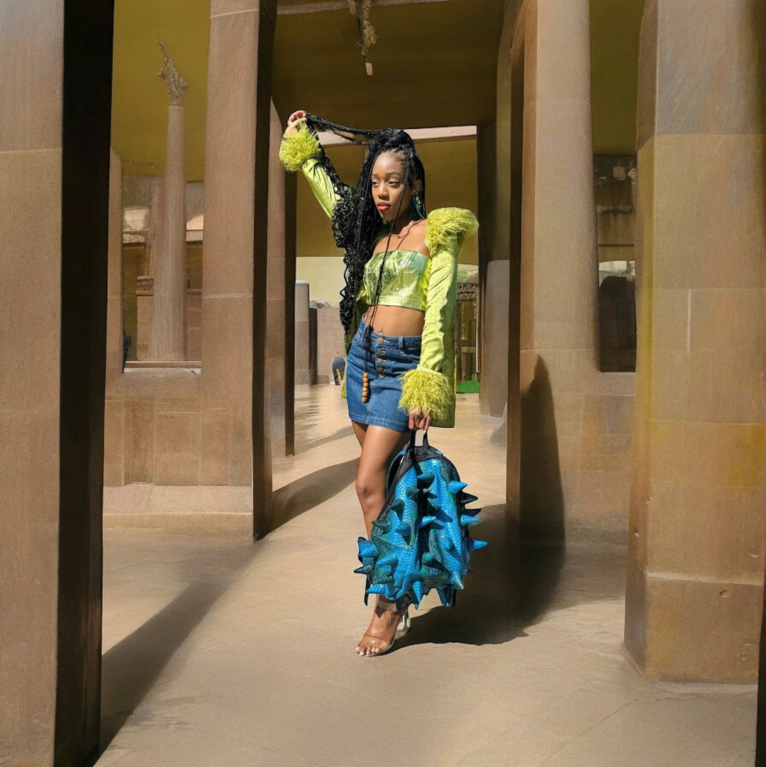 Womany Carrying Blue Mamba Blue Backpack - Madpax