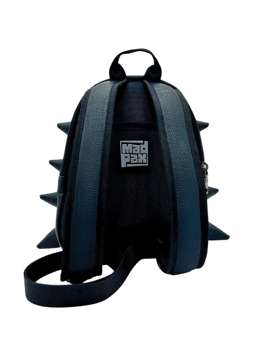 black leather sixties stem punched mini bay backpack Got Your Black
