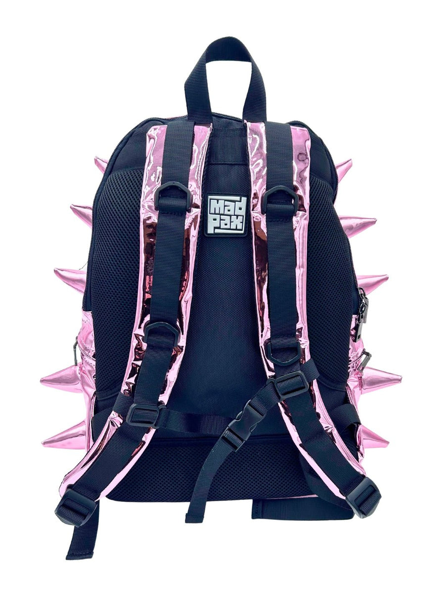 Pink Bookbag: Shine with Spikes in Pink Metallic | Madpax
