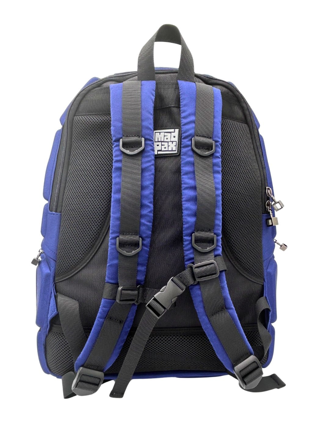 Back view of Wild Blue Yonder navy blue backpack - Madpax