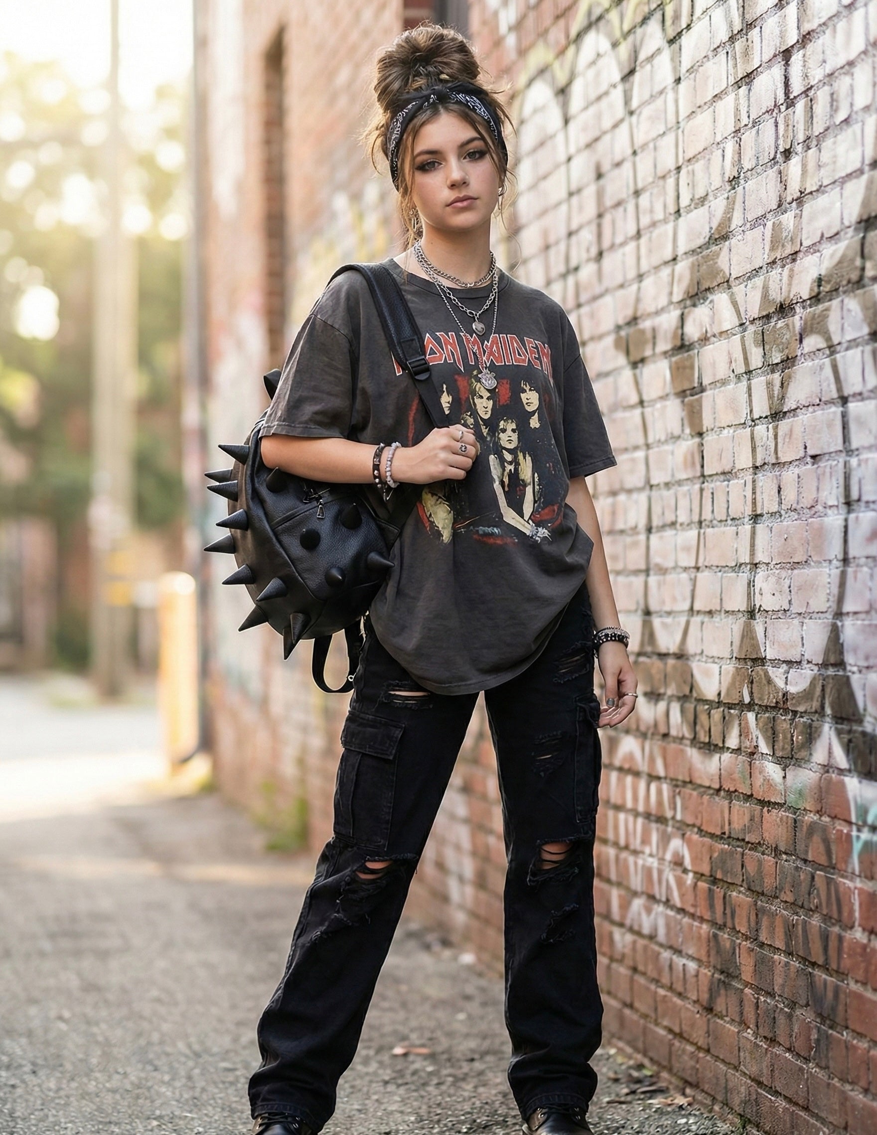 Black Daypack for Cool Spiky Style & Edge | Madpax – MADPAX