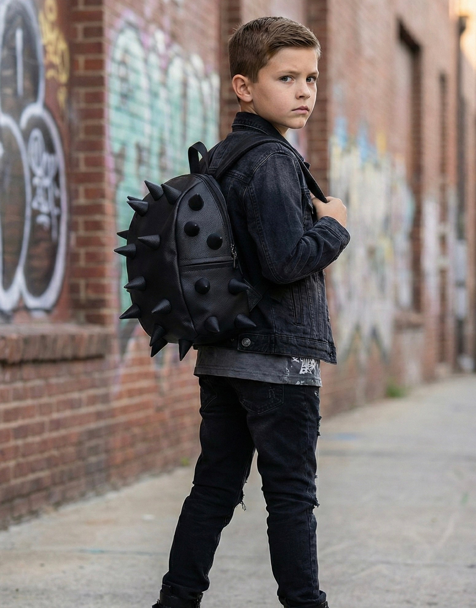 Black Daypack for Cool Spiky Style & Edge | Madpax – MADPAX
