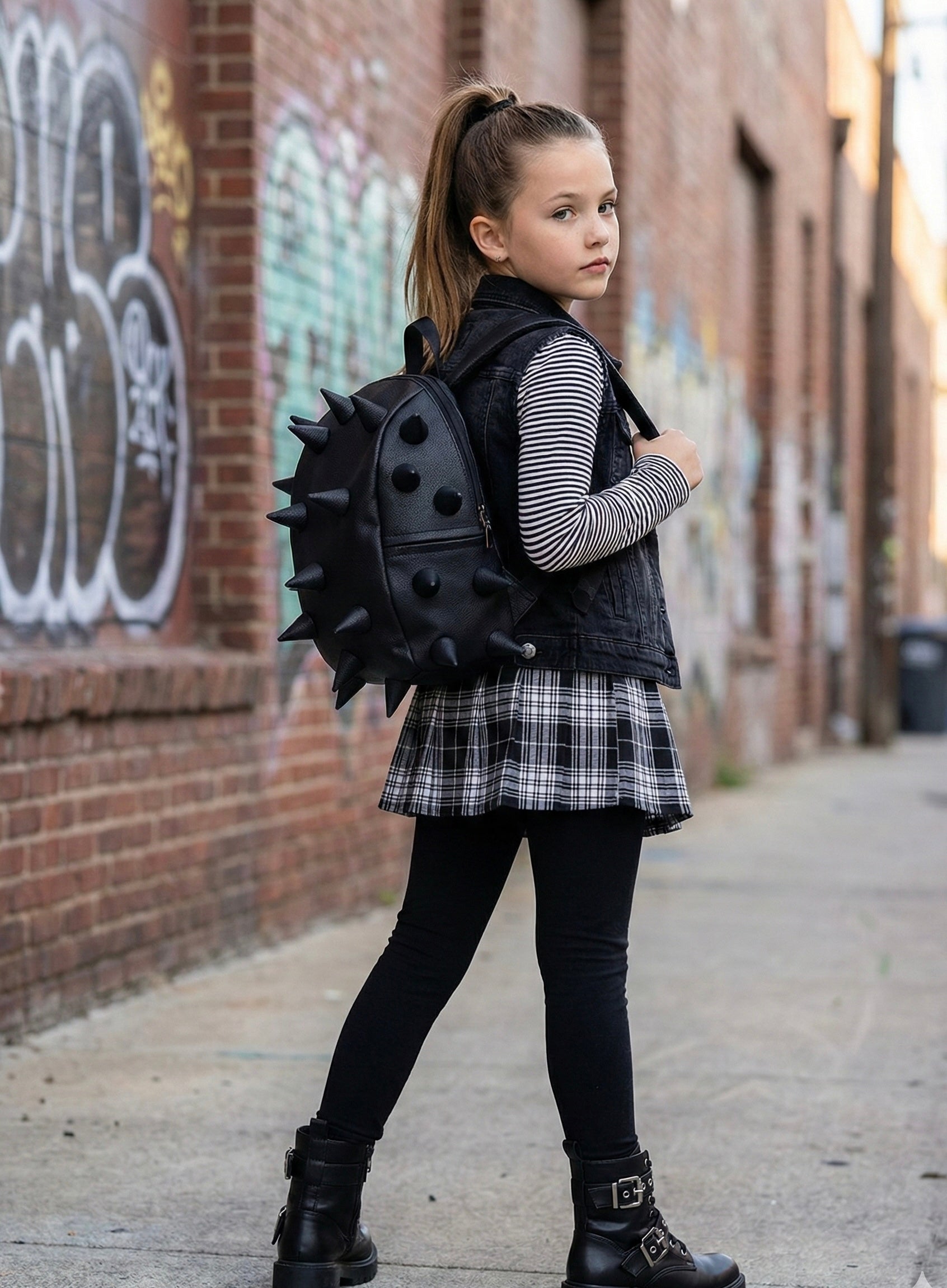 Black Daypack for Cool Spiky Style & Edge | Madpax – MADPAX