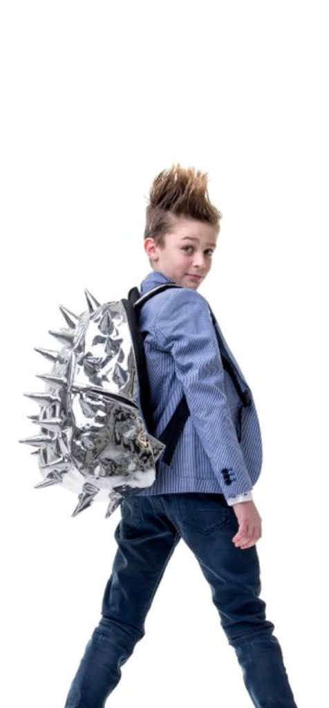 Fun and cool backpacks for kids, Thunderchrome Metallic 3D Backpack by Madpax