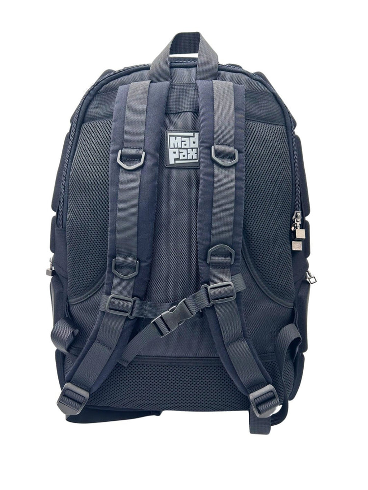 Back View of Milky Way Black Backpack - Madpax