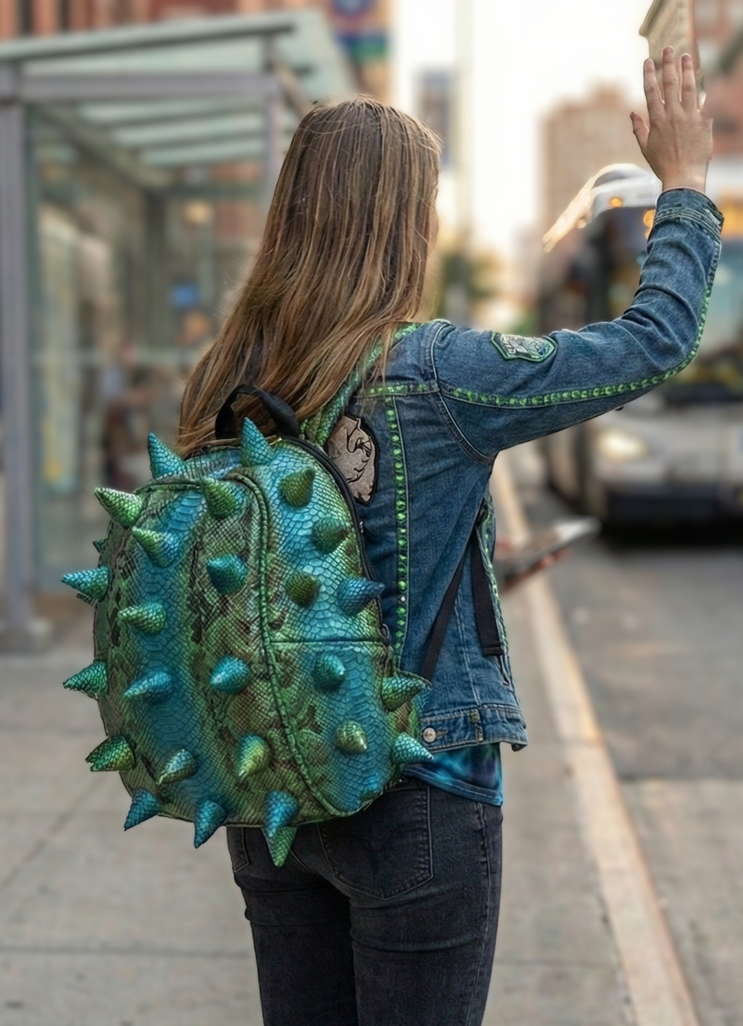 Blue Backpack | Fierce Spike Style, Smart Function | Madpax – MADPAX