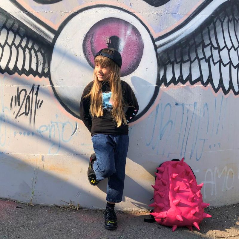 Girl with Think Pink - Hot Pink Backpack - Madpax