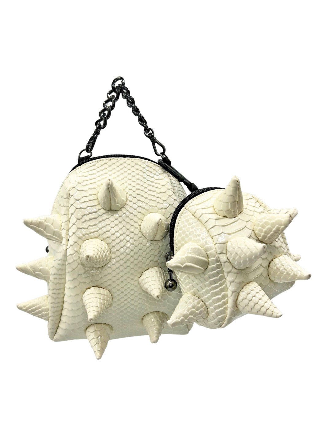 clip on mini backpack Clip-On Pouch | Mini Bag with Zipper | White Out