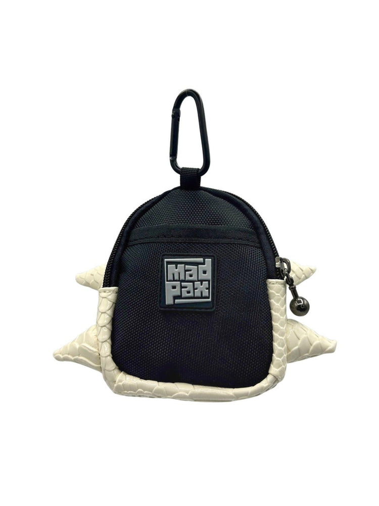 Back View of White Out - small clip-on pouch - Madpax