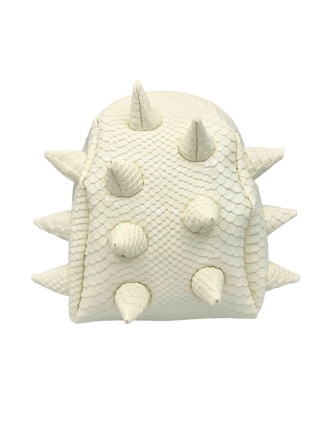 Close Up View of White Out - white crossbody bag by Madpax